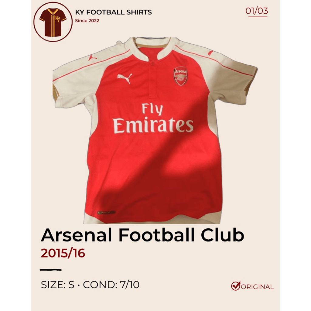 JERSEY ARSENAL HOME 2015/16 ORIGINAL