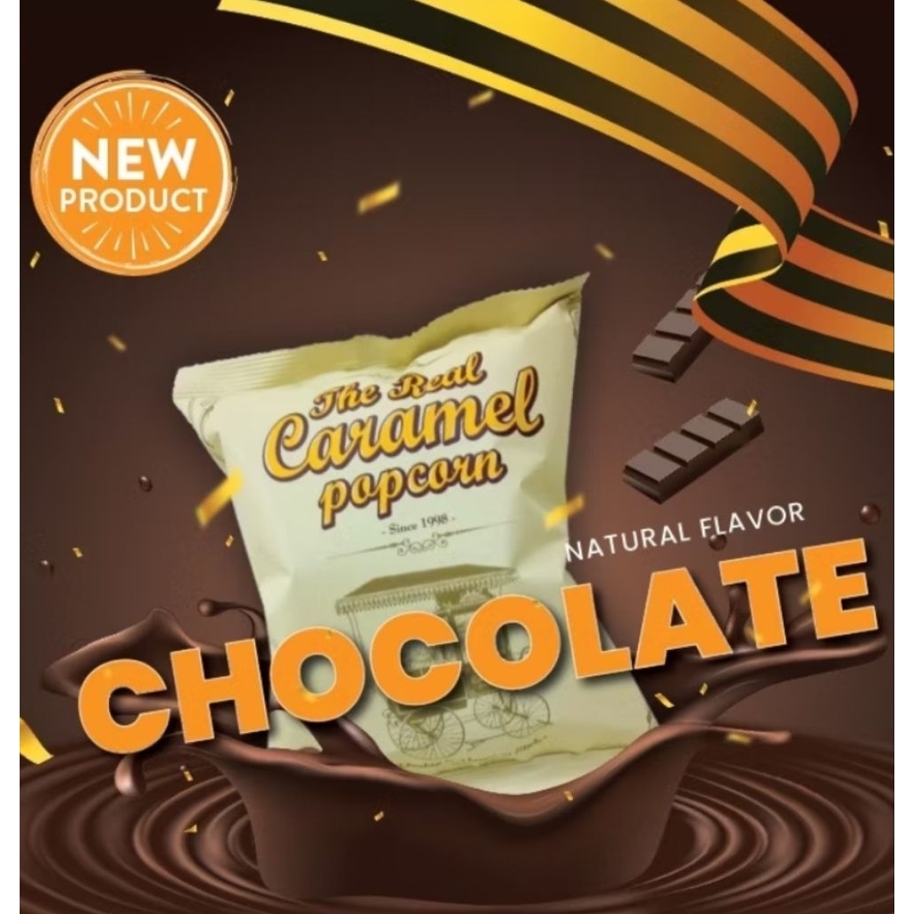 THE REAL CARAMEL POPCORN Chocolate HONEY BUTTER XXI POP CORN XXI RASA HONEY BUTTER POPCORN XXI Pop C