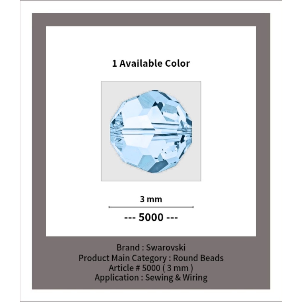 SWAROVSKI™ - 3 MM Round Beads - Article # 5000 - Swarovski Crystal - Swarovski Kristal - Crystal Swa
