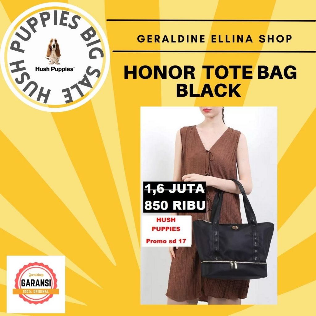 Tas wanita Hush Puppies tote bag original sale seri HONOR