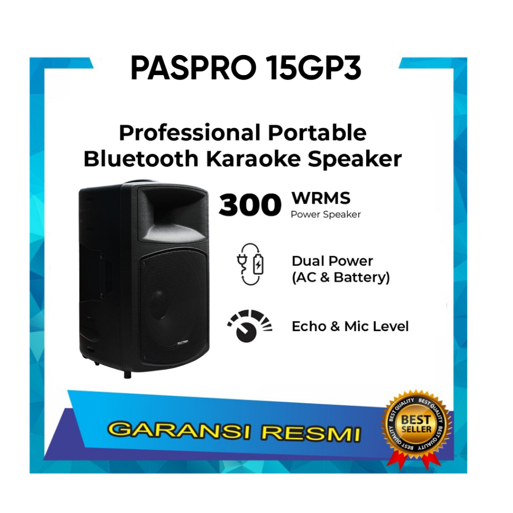 Polytron Speaker Bluetooth Karaoke PAS Pro 15GP3