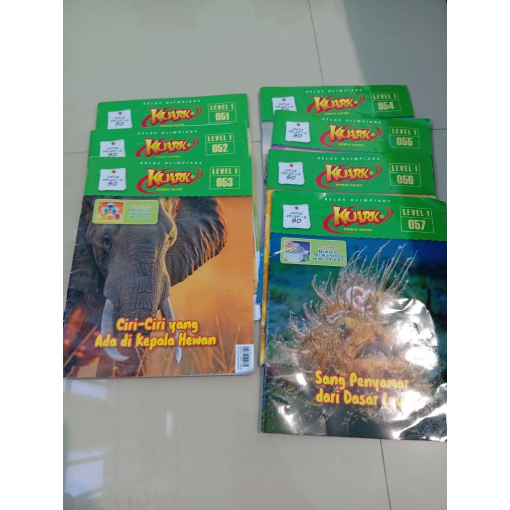 Preloved Buku KOMIK SAINS KUARK (LEVEL 1) VOL. 51-57