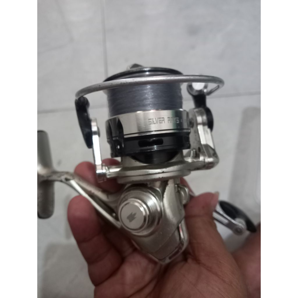 reel tridentech silver rays light SRL 3000 putaran halus minus sebagian cat ngelupas dan dos tidak a