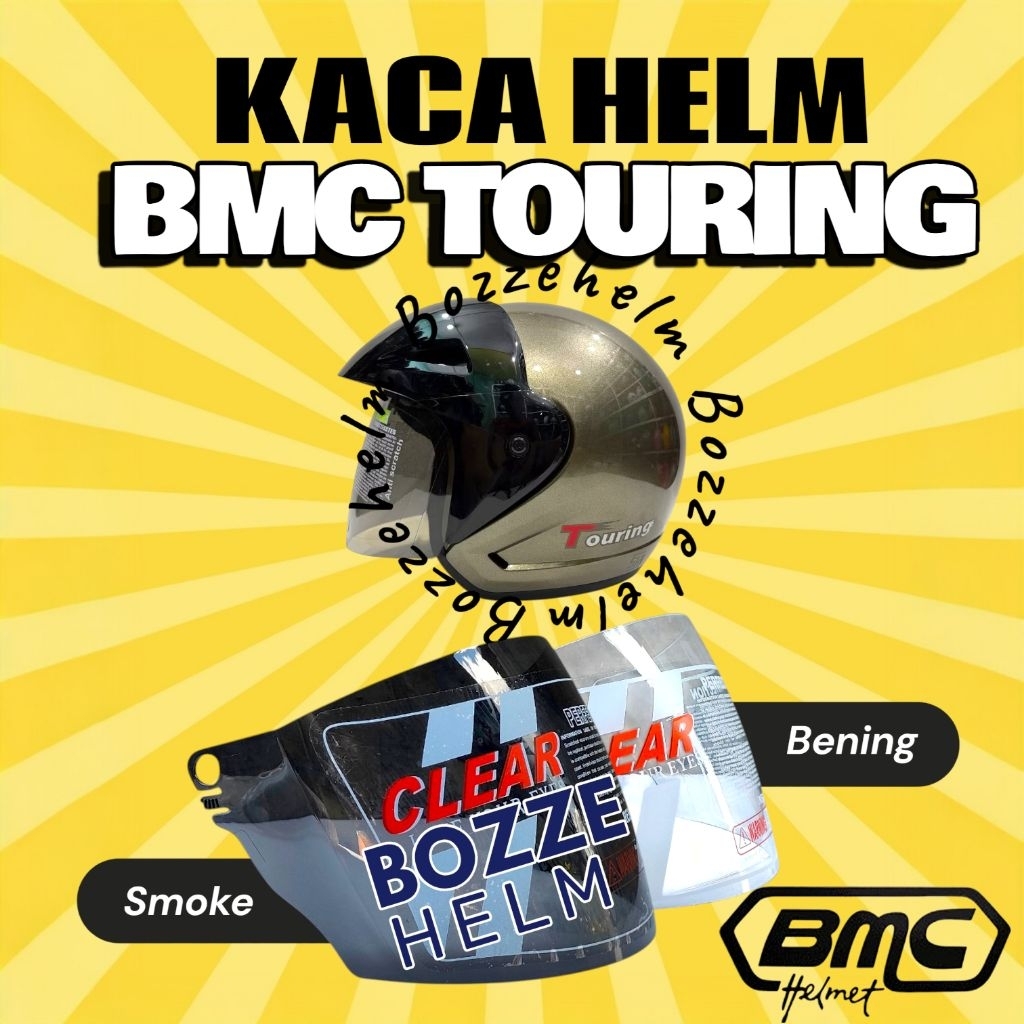 BOZZEHELM Kaca Helm BMC TOURING Visor Helm BMC TOURING