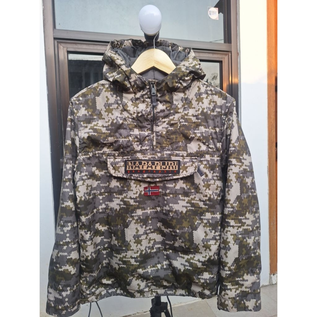 Jaket Napapijri Rainforest - Camo army Junior