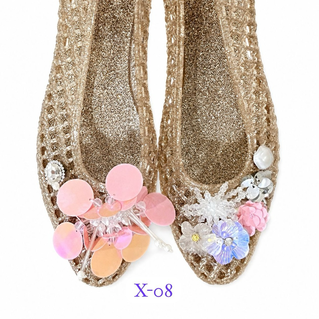 Accessories for Jelly Shoes No.X-08 (8 beads)