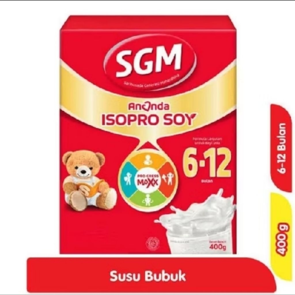 SGM Ananda Isopro Soya 0-6 Bulan (200g) / 6-12 Bulan (400g)