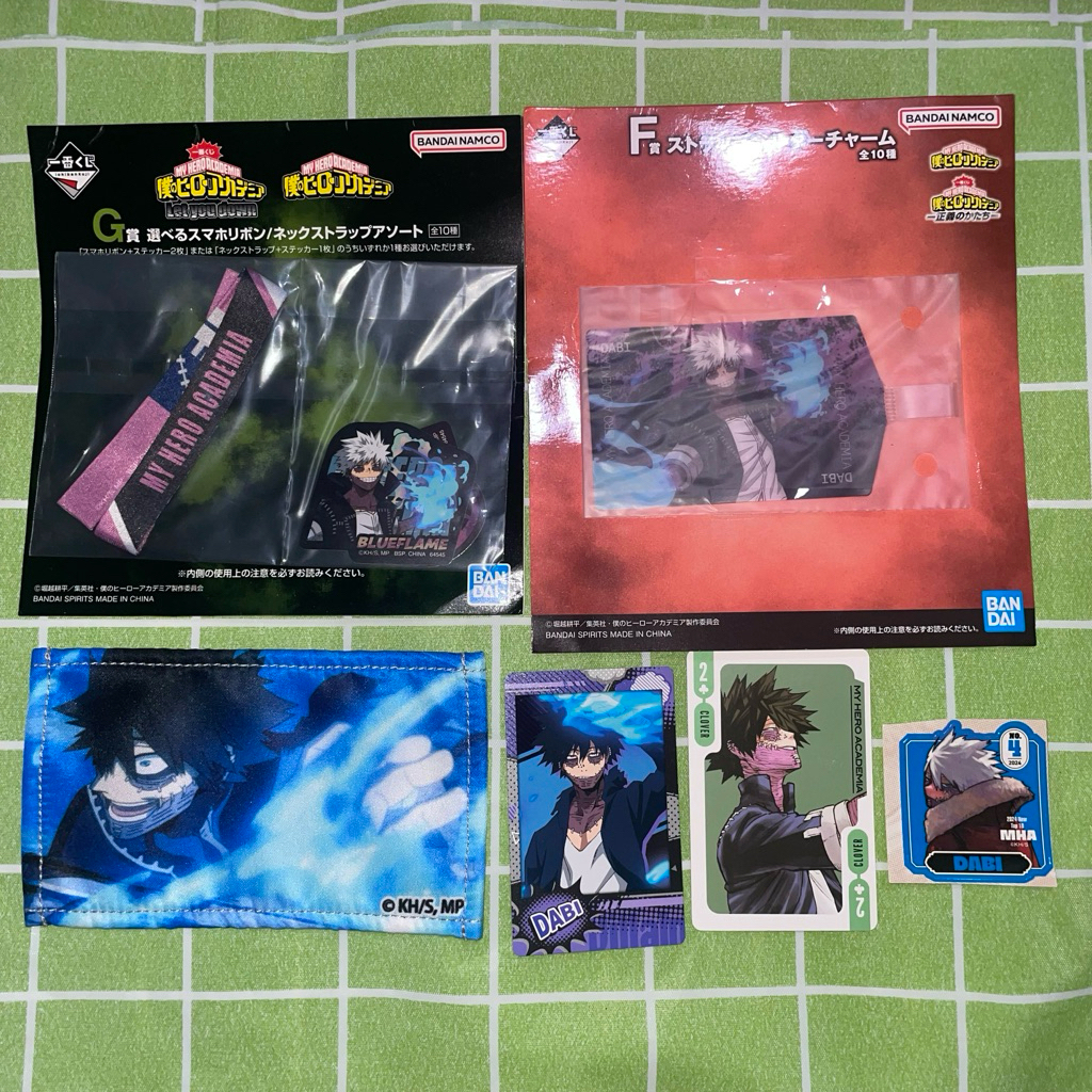 ichiban kuji stiker dabi my boku no hero academia postcard touya todoroki kartu mha toya bnha