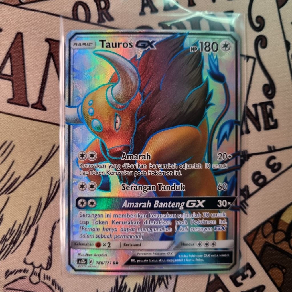 Tauros GX SR AS2a Pokemon TCG Indo
