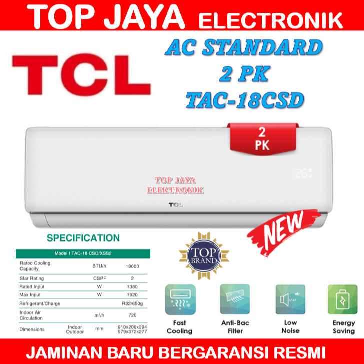 AC TCL 2PK STANDARD TAC-18CSD/TCL AC 2 PK NEWS ERIES