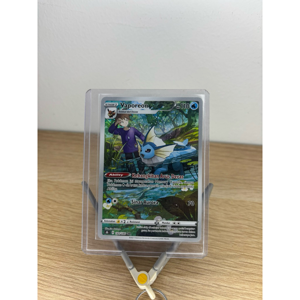 Kartu Pokemon - Vaporeon CHR 189/184