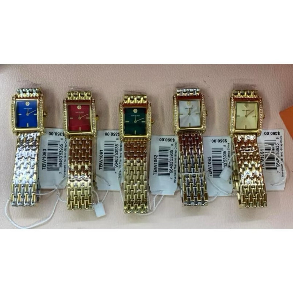 100% Original Jam Tangan Wanita Tory Burch TBW-1062 Swarovski