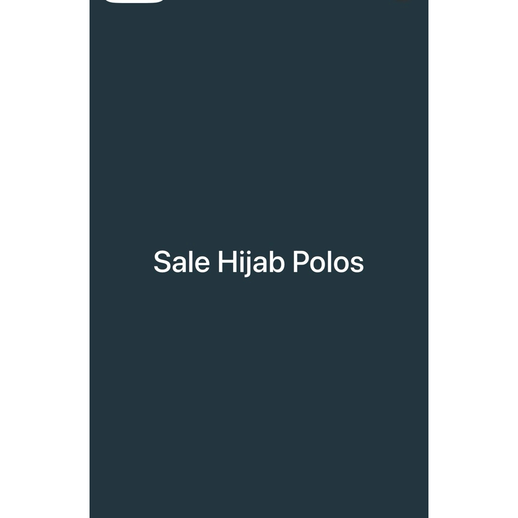 SALE Hijab Polos Nitika