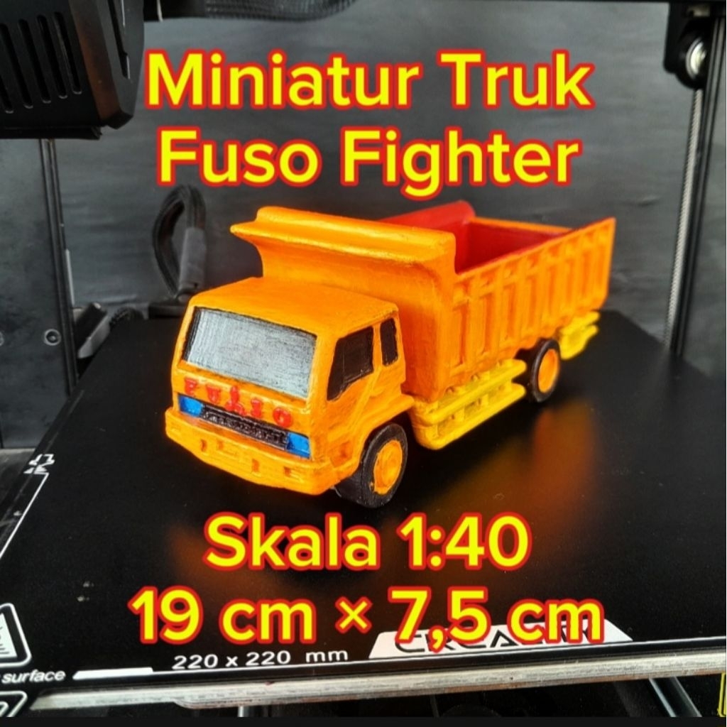 Miniatur Truk Fuso Fighter skala 1:40 3D Printed