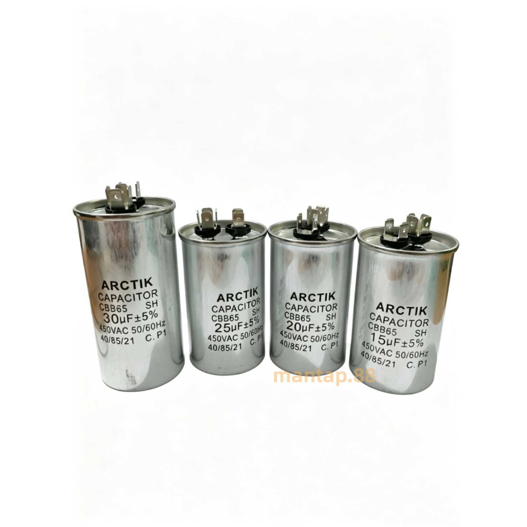(3) Kapasitor AC 2 Kaki CBB65 15/20/25/30/35/40/45/50 UF /Capasitor