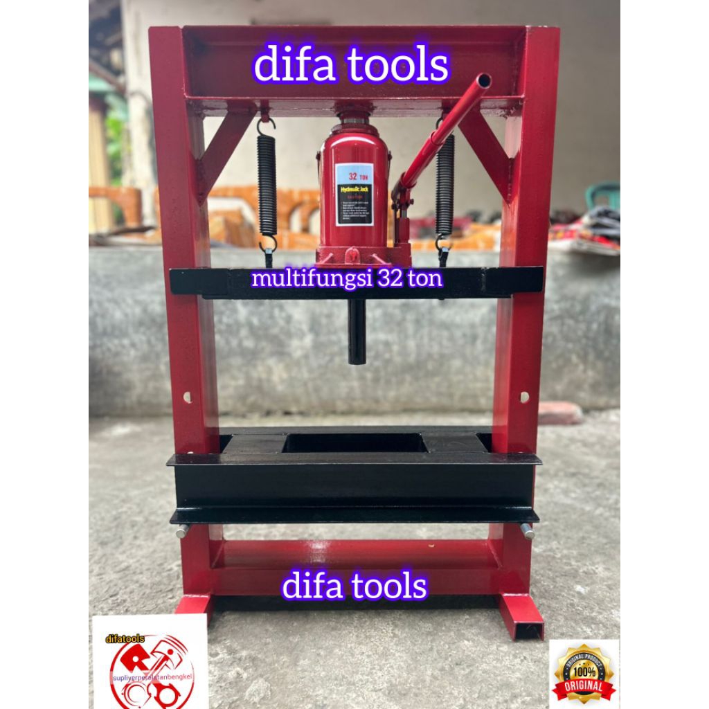 Rangka dongkrak Alat press hidrolik Multifungsi alat pres motor kruk as dll.tinggi 90cm lebar luar 6