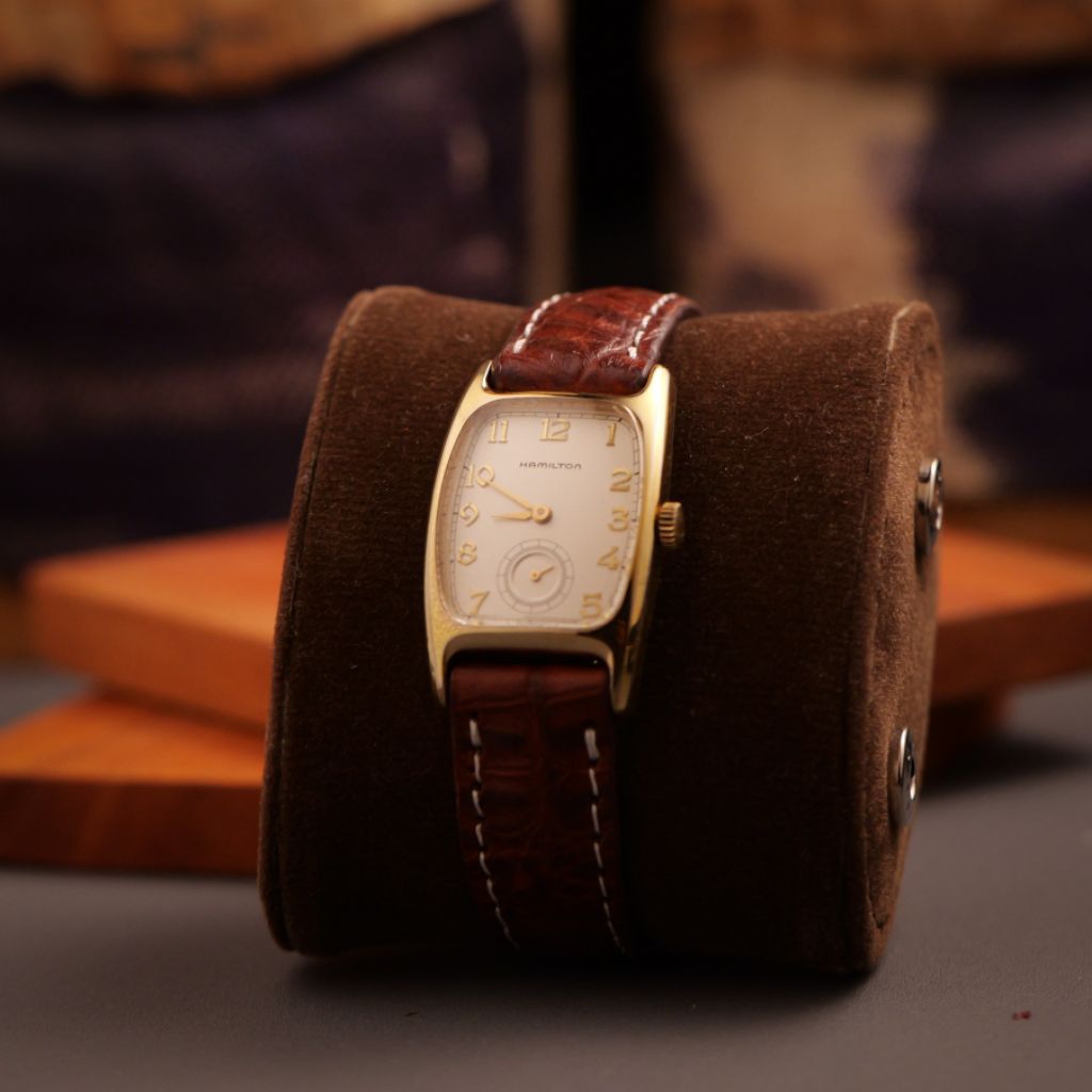 Hamilton Jam Tangan American Classic Boulton Registered Edition Ref 6186 Indiana Jones Quartz Silver