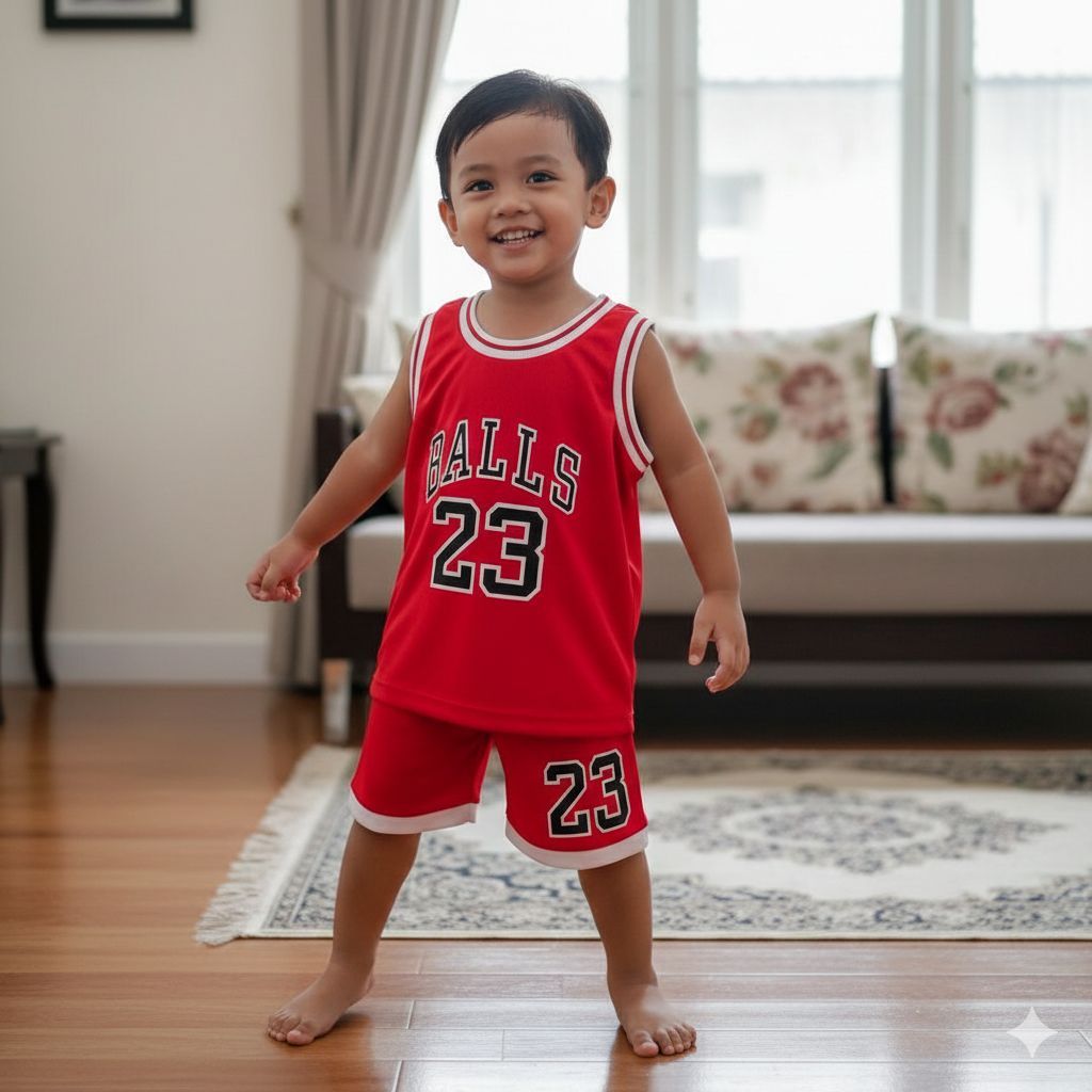 NEW-SETELAN LEXBONG BASKET ANAK COWOK DAN CEWEK USIA 1-5 TAHUN/ SETELAN BAJU ANAK LAKI LAKI/ SETELAN