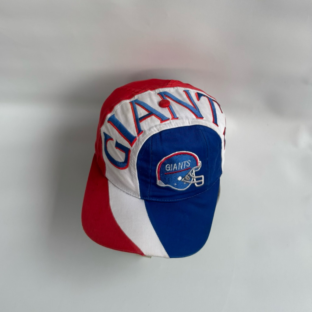 Vintage 90s New York Giants NFL snapback Blue Red Cap Hat