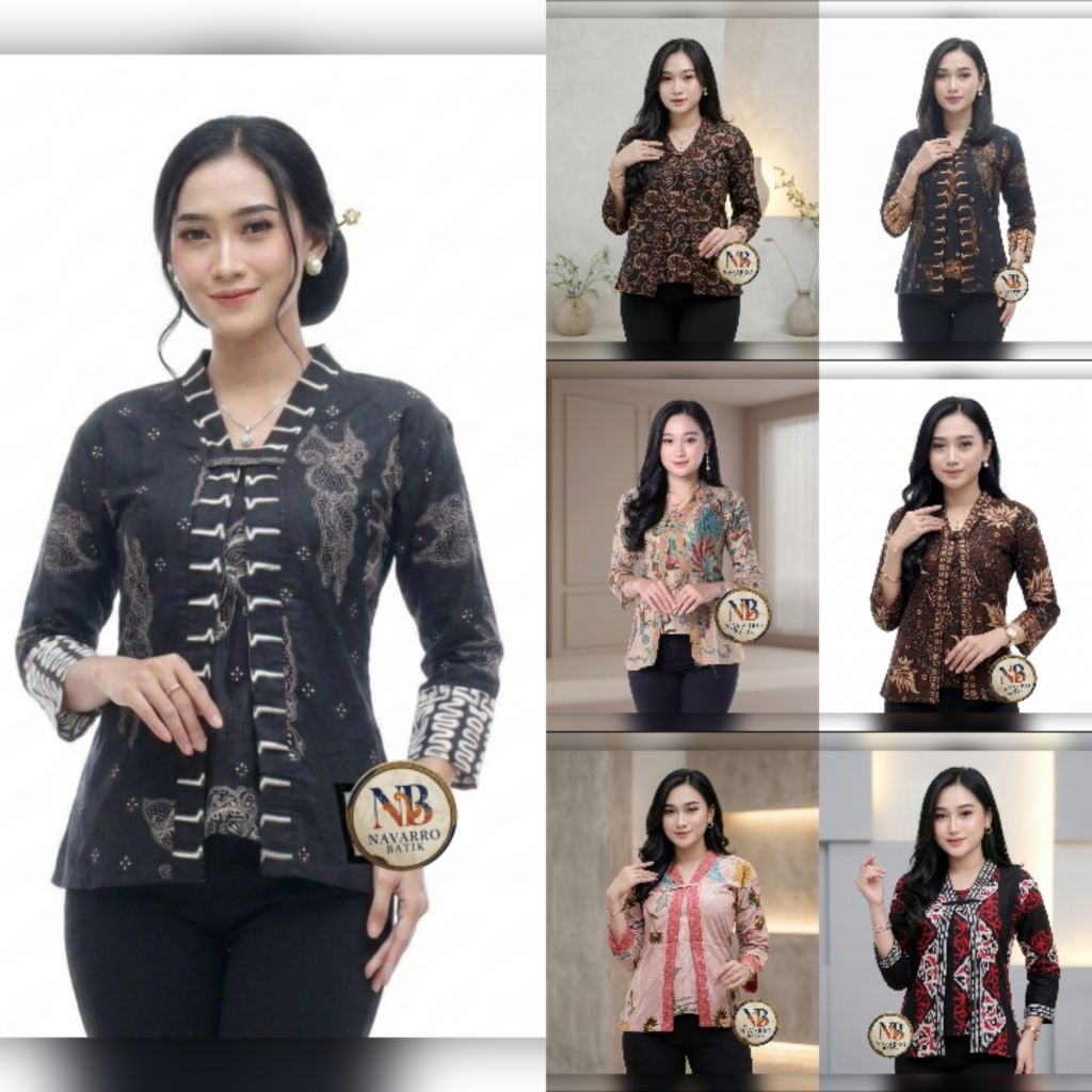 Navarro Blouse batik wanita Kutu Baru Blouse Batik Remaja Blouse simple