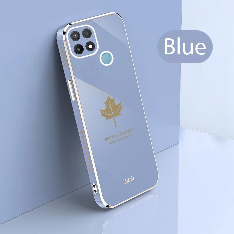 Case Mapel For Oppo A15 / A15S Softcase Elektro Plating Silikon Slim Armor Free Tali