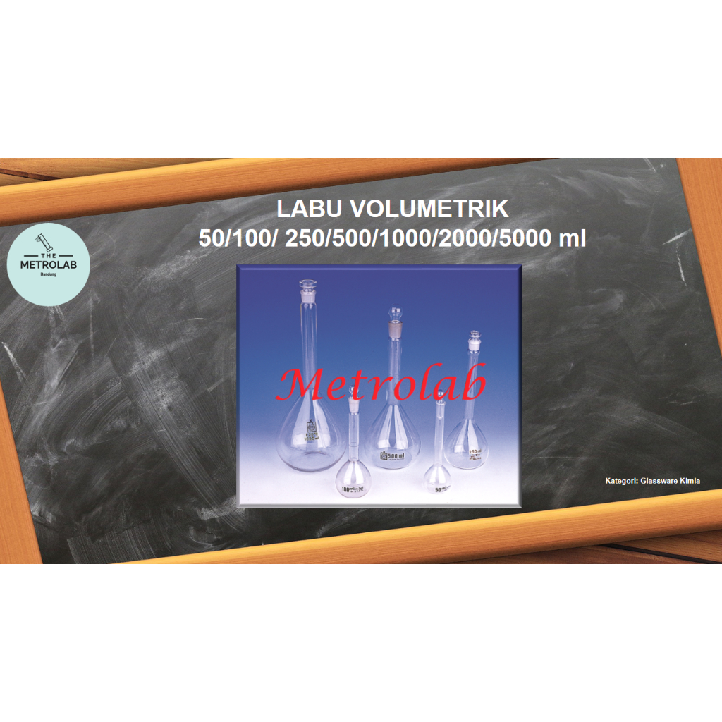 Labu Volumetrik | Labu Ukur | 250 ml | Volumetric Flask 250 ml