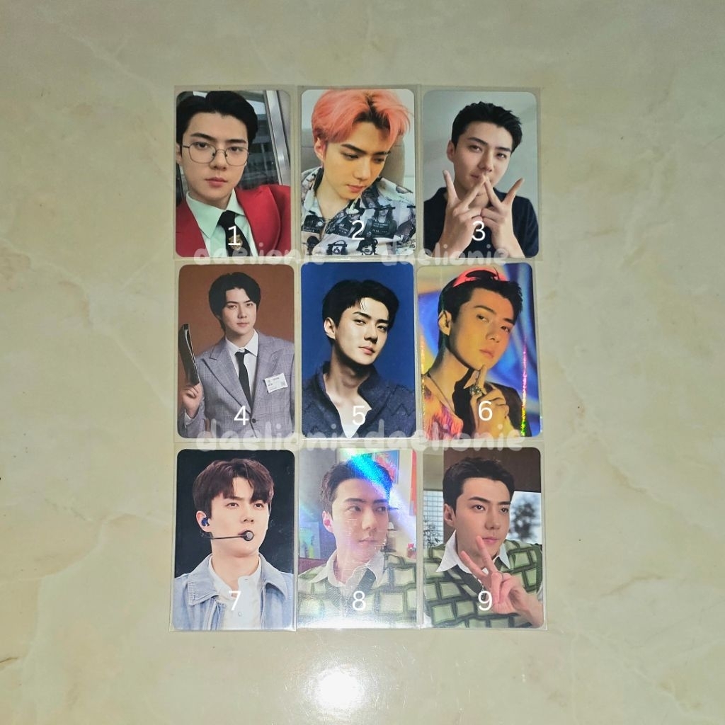 PC SEHUN PHOTOCARD HD JASMER KIHNO 1BV PINKHUN HOLO EXIST O KACAMATA HOTTRACK SG23 OFFICIAL
