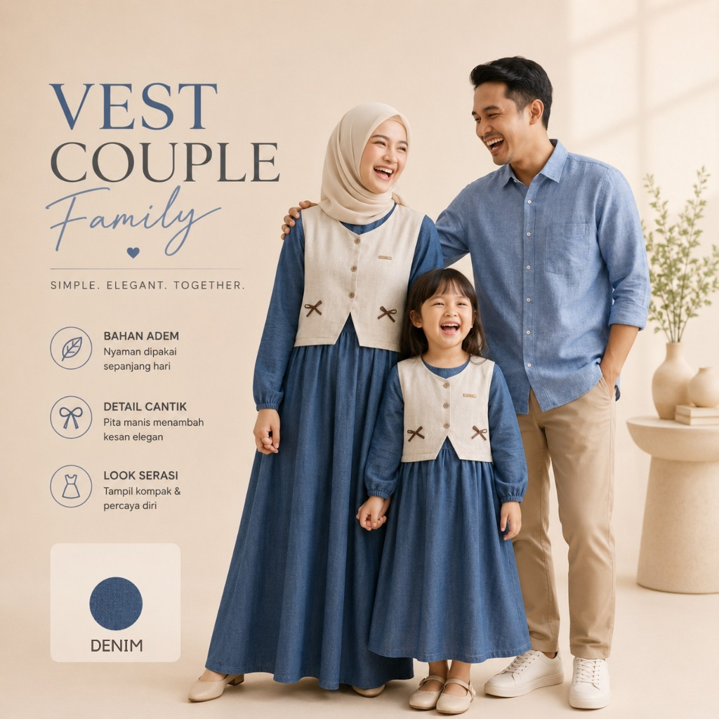 [Terlaris] Gamis Couple Ibu dan Anak Bahan Crinkle Airflow Premium - Baju Muslim Couple Ibu Anak Mew
