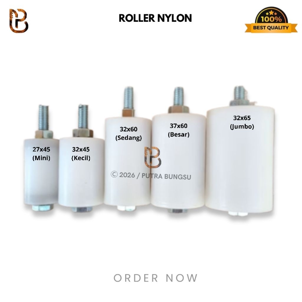 Roda Roller Nilon | Roller Nylon Untuk pagar Stainless DLL