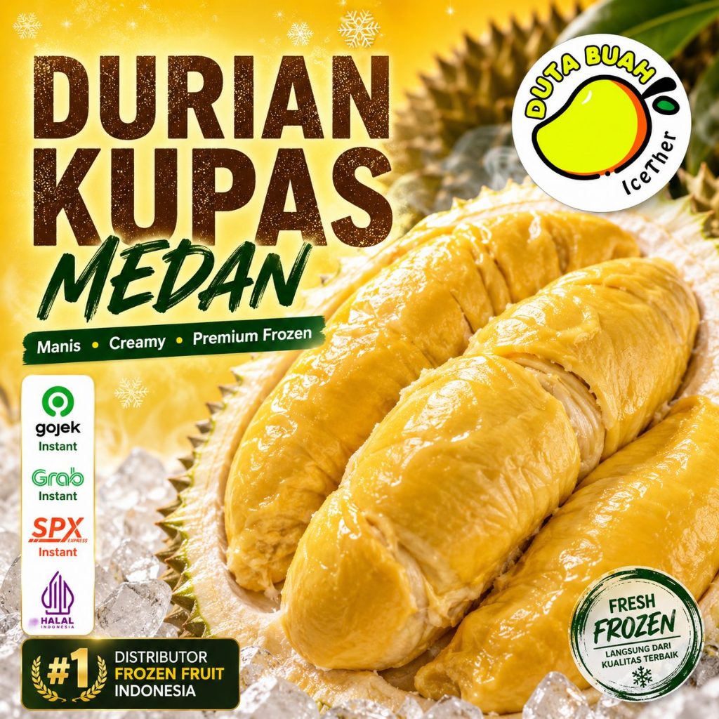 Durian Kupas Medan 500gr – Daging Durian Frozen | Lokal & Monthong