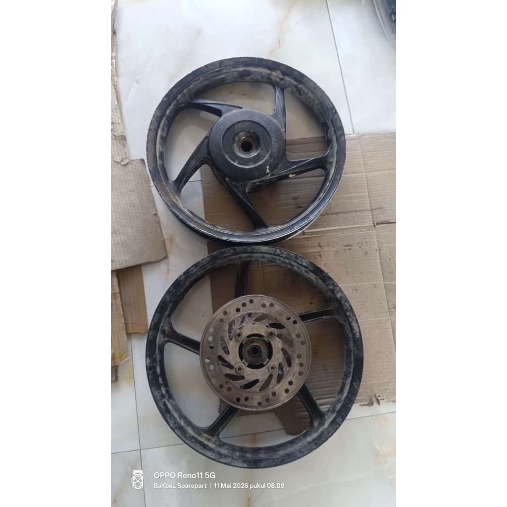VELG PELEK VARIO 110 KARBU BEAT KARBU SCOOPY KARBU BEAT 2014/2015 WARNA HITAM ORIGINAL COPOTAN