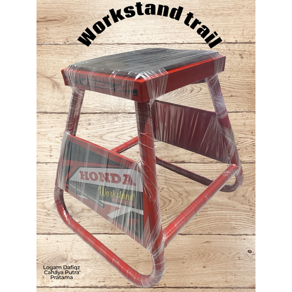 Workstand motor trail KLX CRF KTM/jackstand motor traik tingginya 40cm panjangnya 35cm