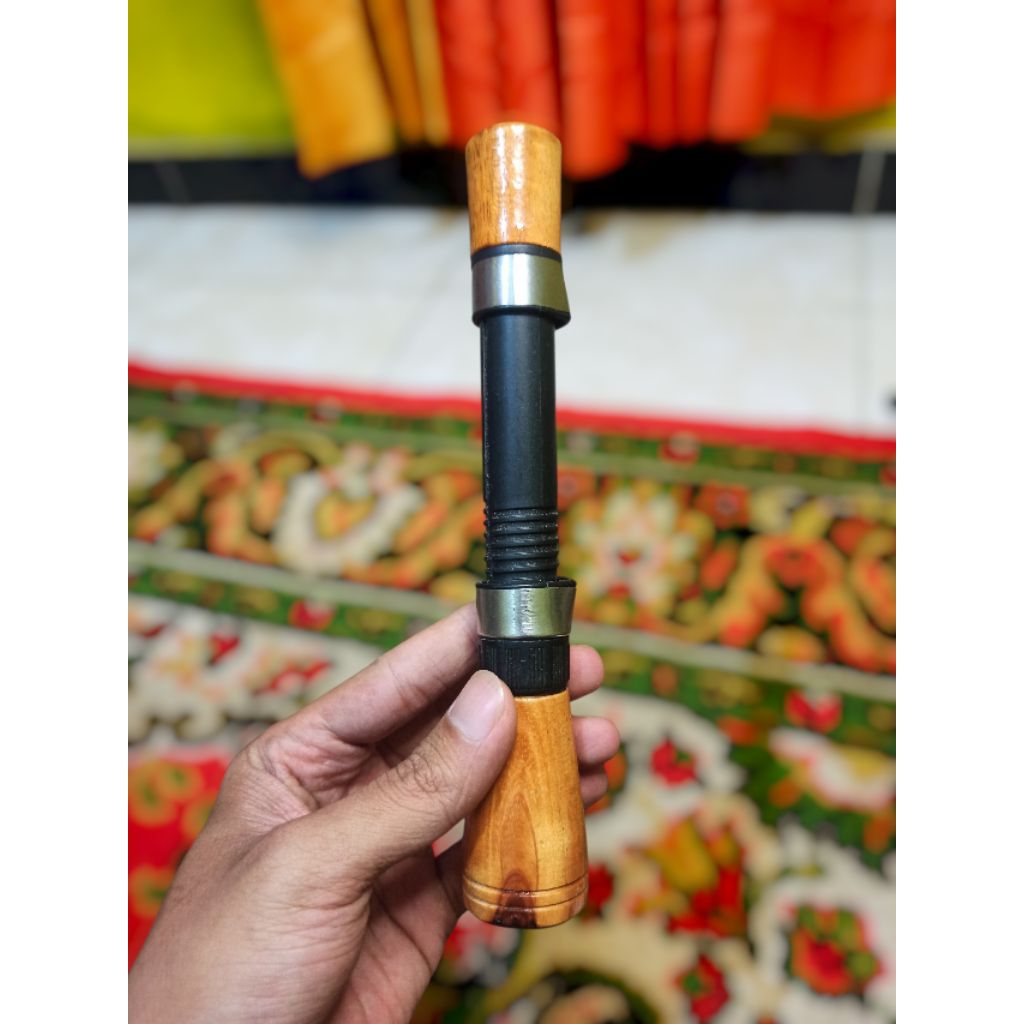 GagangJoran pancing kayu custom uk kecil