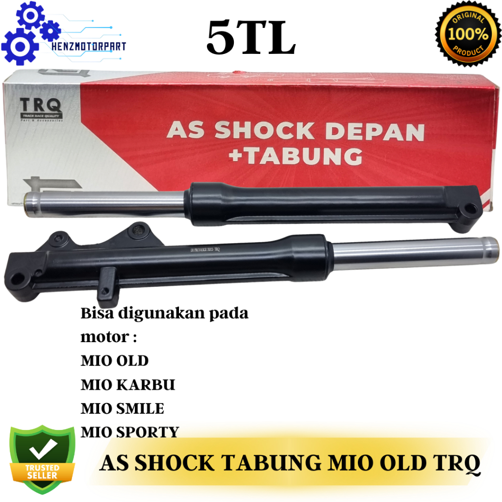 AS SHOCK DEPAN PLUS TABUNG PIPA SHOCK SHOK SKOK TABUNG SHOCKBREAKER DEPAN KOMPLIT MIO OLD KARBU / MI