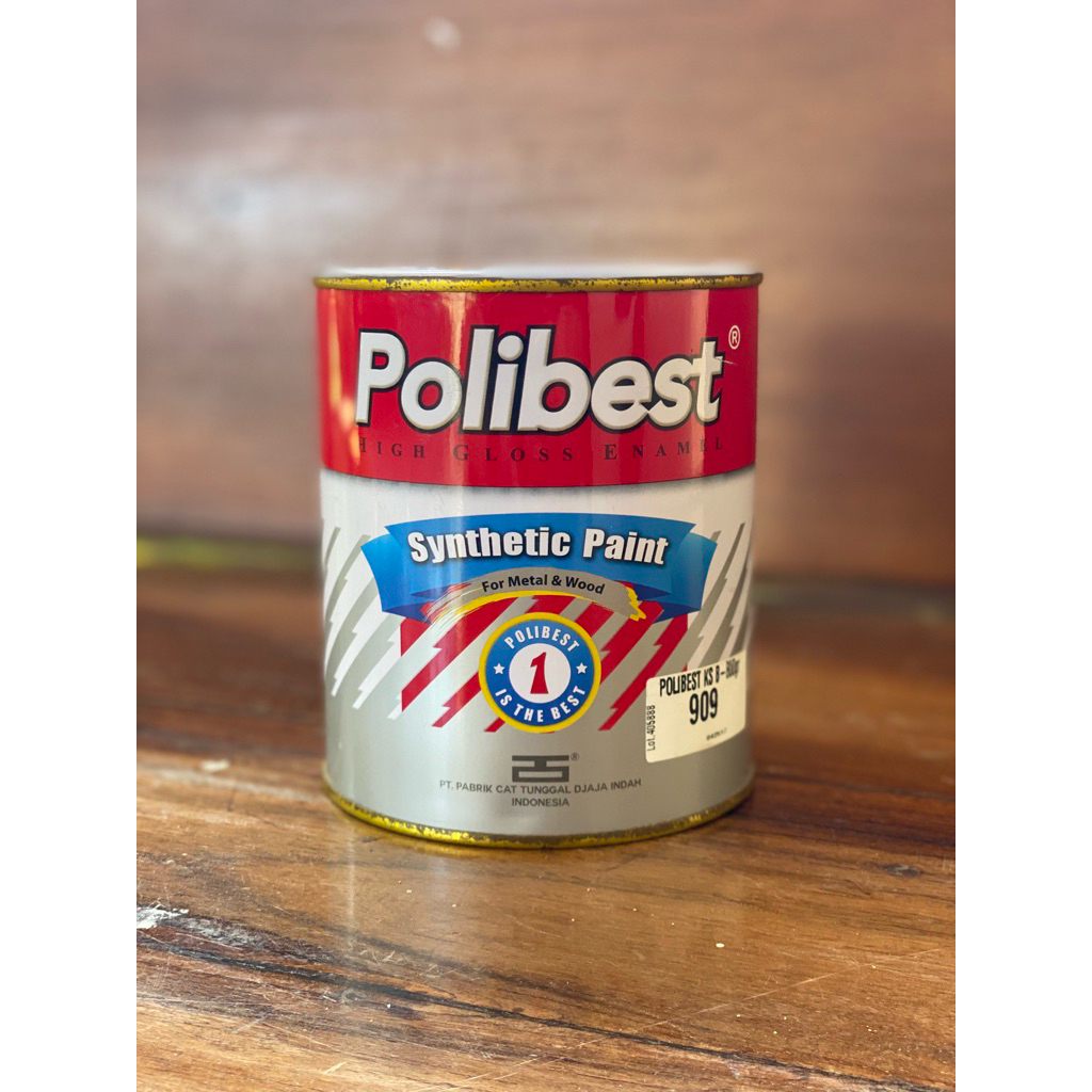 Polibest Cat Minyak Kayu dan Besi 0,8kg 800 gram warna / Cat Kayu Pintu dan Jendela / Cat Besi / Cat