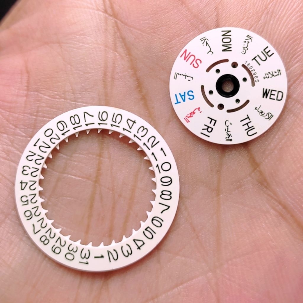 Day date wheel - Roda tanggal hari mesin ORIGINAL SEIKO 4R36 NH36 7S26C#1