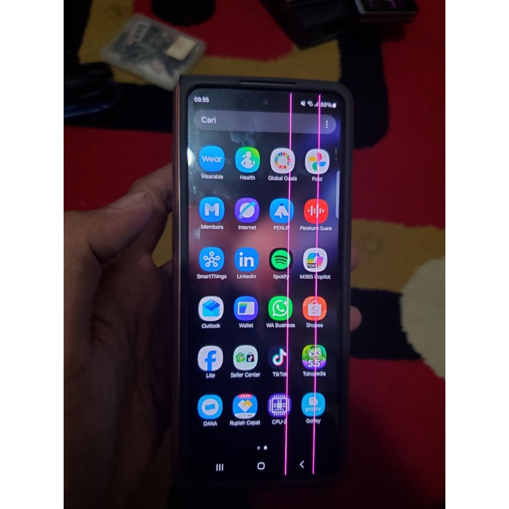 lcd depan samsung z fold 4 minus