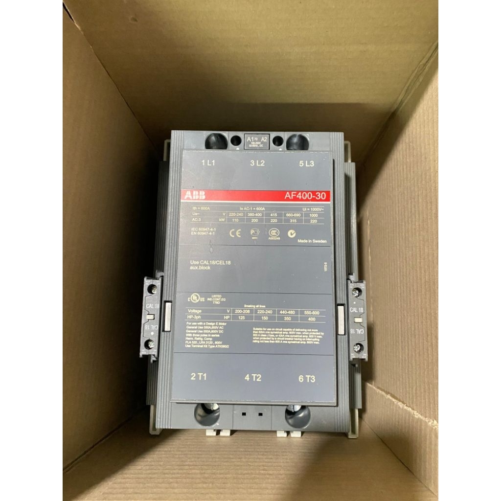 CONTACTOR_ABB_AF400_220VOLTASE