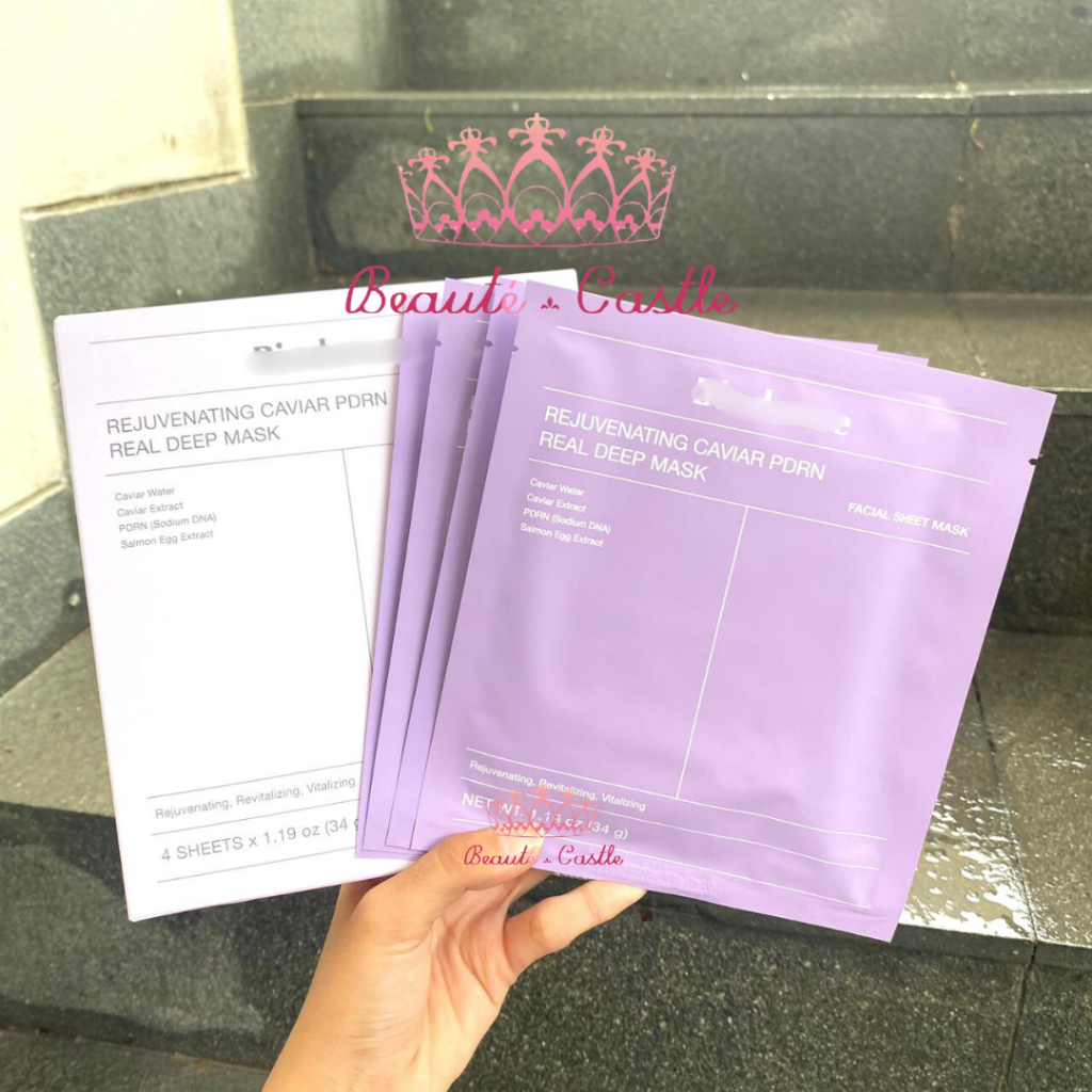 Caviar PDRN Real Deep Mask / Sheet Mask Korea / Sheet Mask / Hydrating Mask / Caviar Mask / Collagen