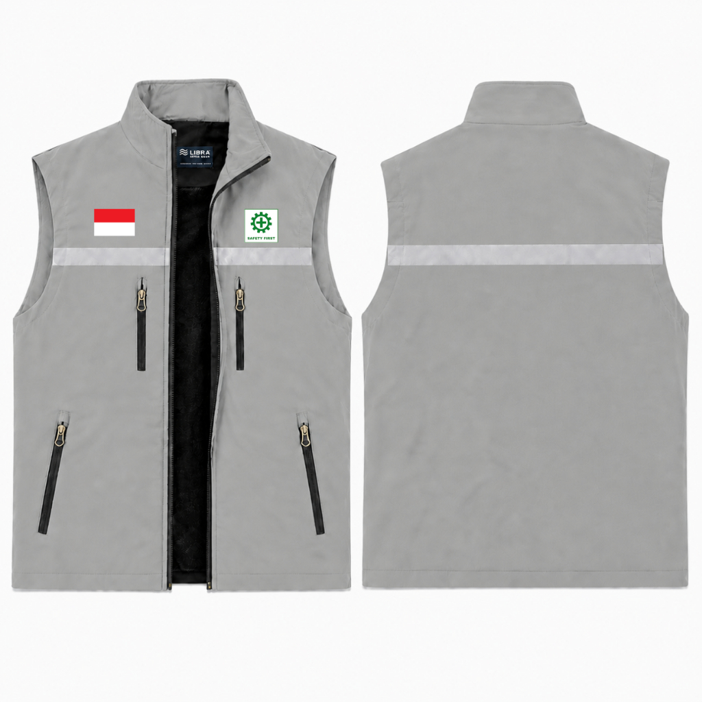 Terlaris  Rompi Safety Proyek Lapangan / Rompi Taslan Safety K3 / Rompi Safety Tactical / Rompi Kerj