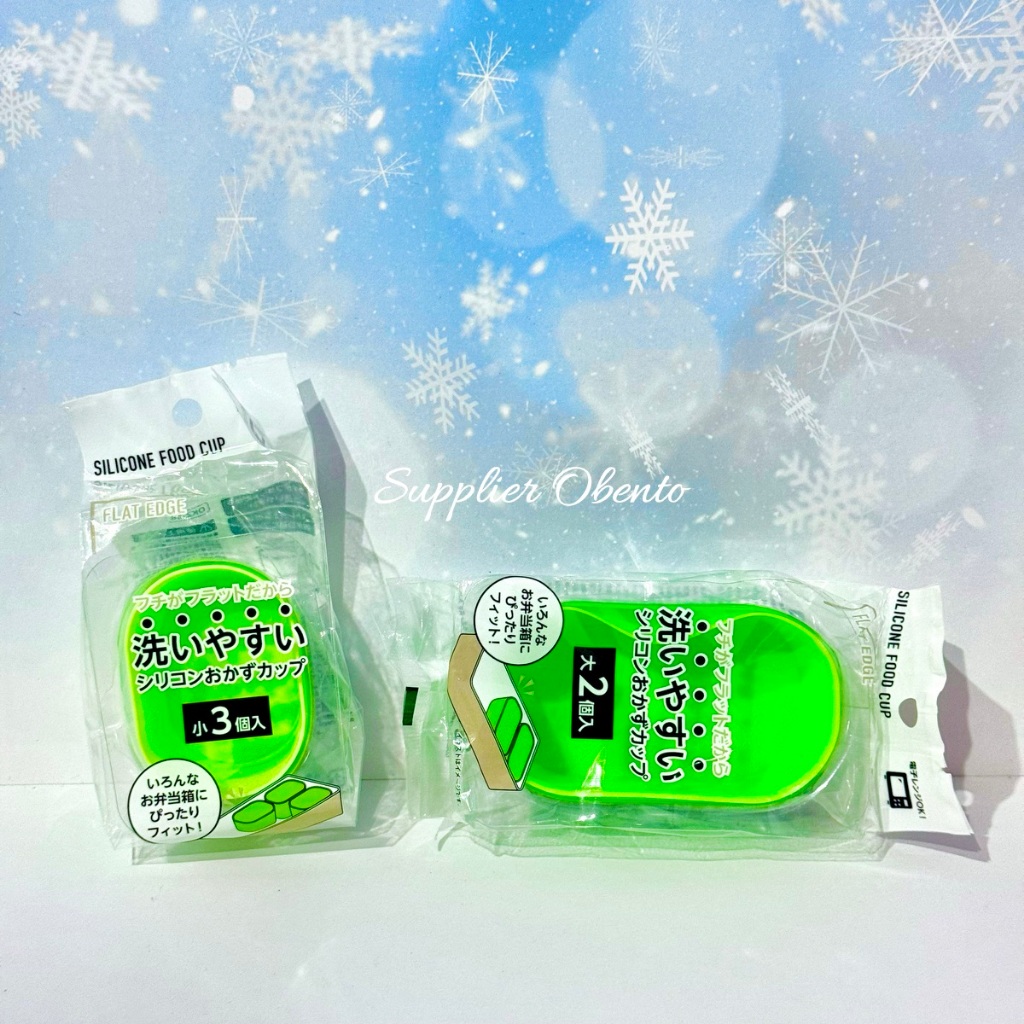 [Seria] Silicone Food Cup Side Dish Cup Bento Silicone Cup Bento - Silikon Wadah Makanan Bento Tempa