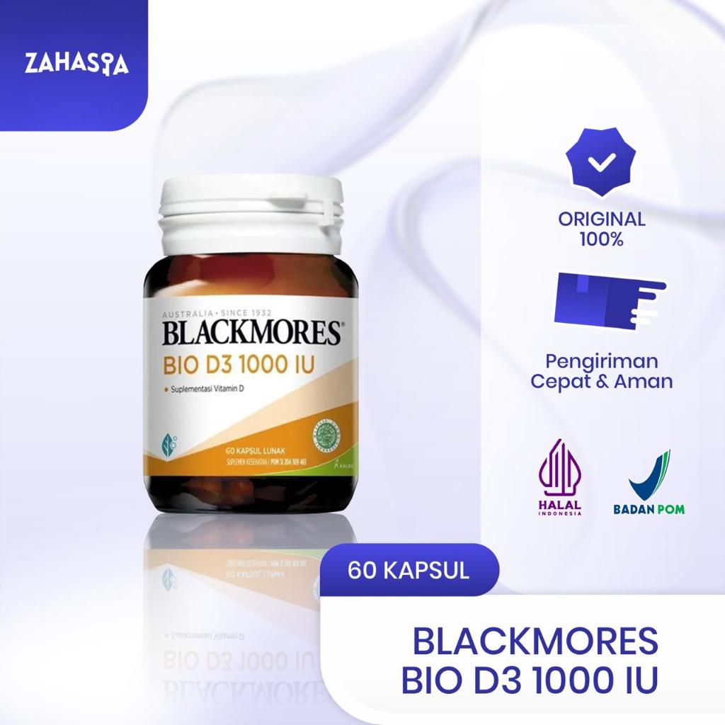 BLACKMORES Bio D3 1000IU Suplemen Vitamin D (30) Kapsul Halal