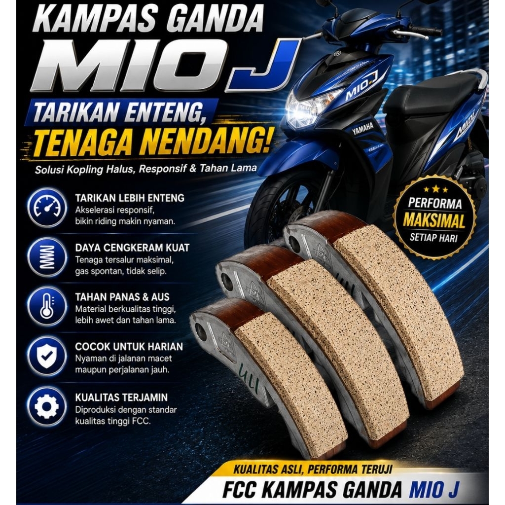 fcc kampas kopling ganda mio j. kampas original fcc