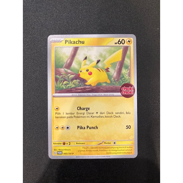 Kartu Koleksi TCG Pokemon Pikachu Choki Choki 065/SV-P