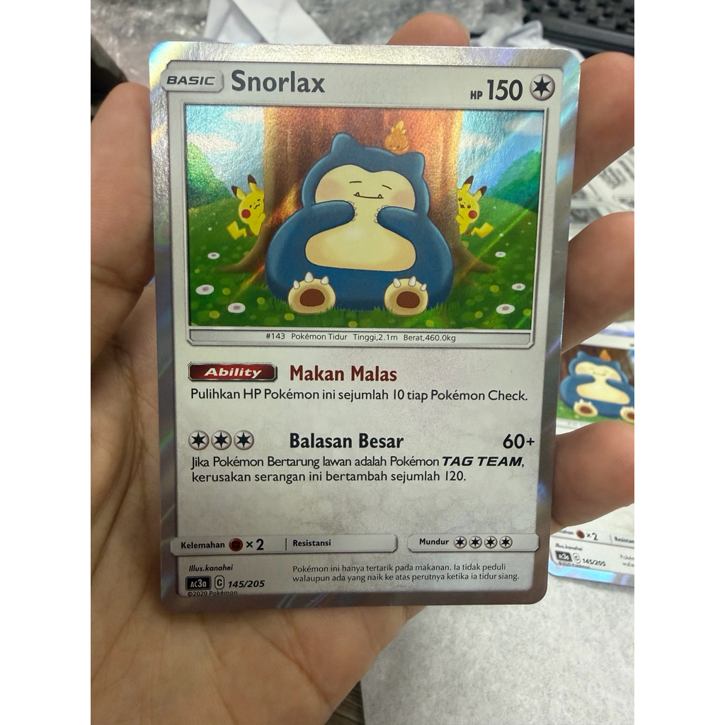 Kartu Pokemon Snorlax AC3a Snorlax Pohon