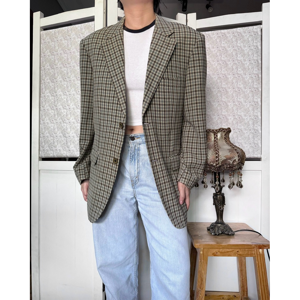Homme Gingham Vintage Blazer