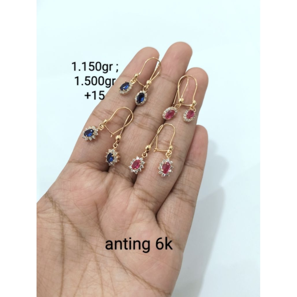 anting emas 6 karat