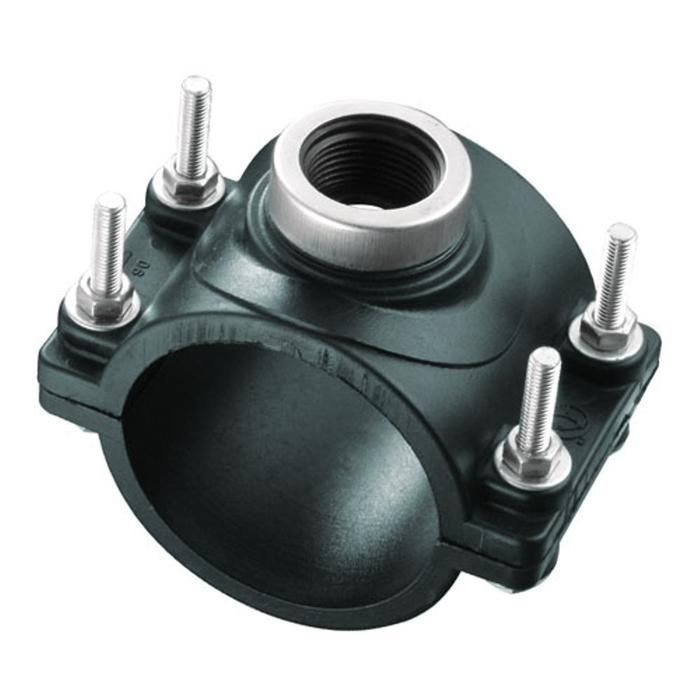 Clamp Saddle HDPE 160mm x 3/4" inch - Clamp HDPE 6'' X 3/4" Pinguin