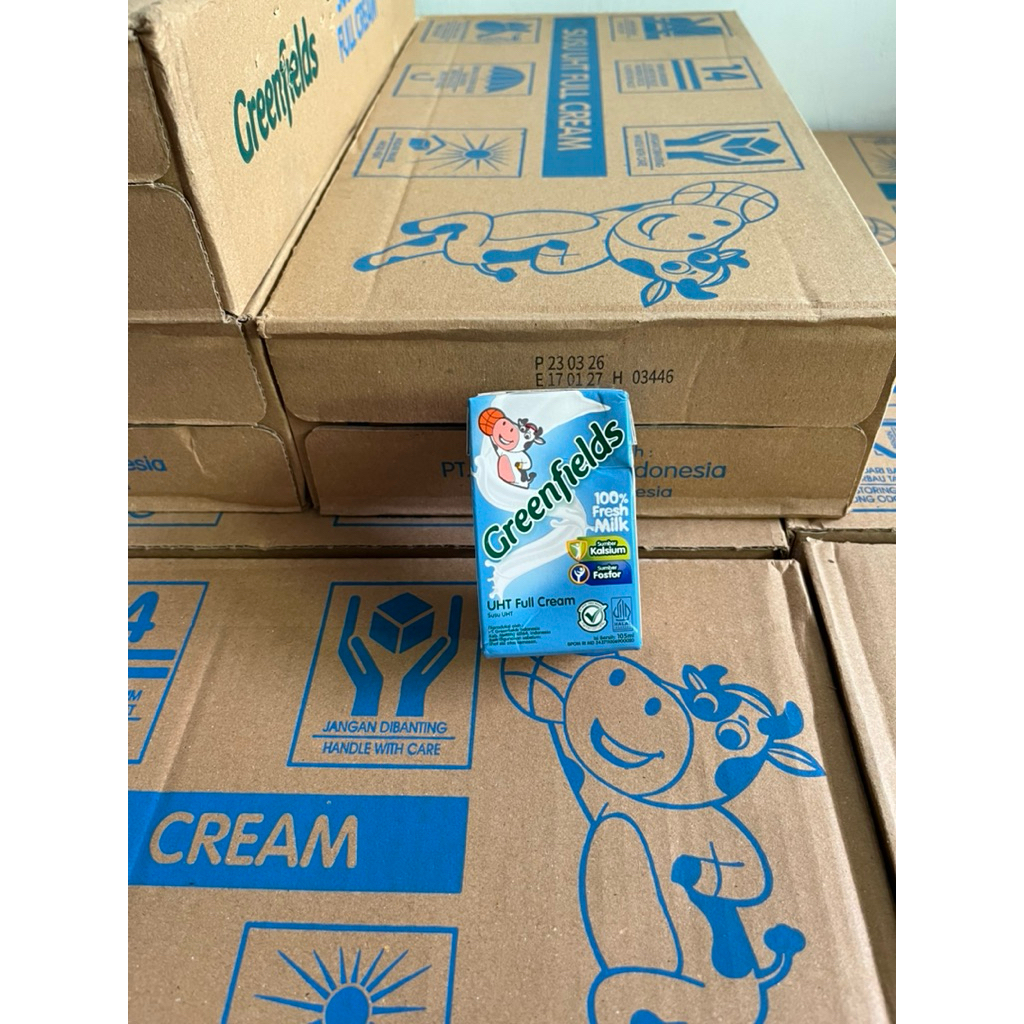 Greenfields Susu UHT Fullcream 1 karton 40pcs