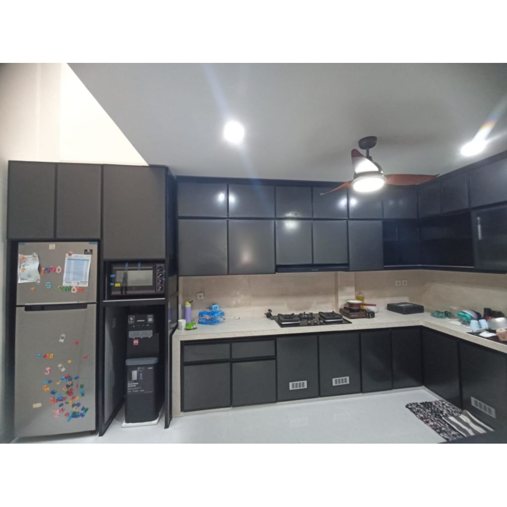 kitchen set aluminium custom